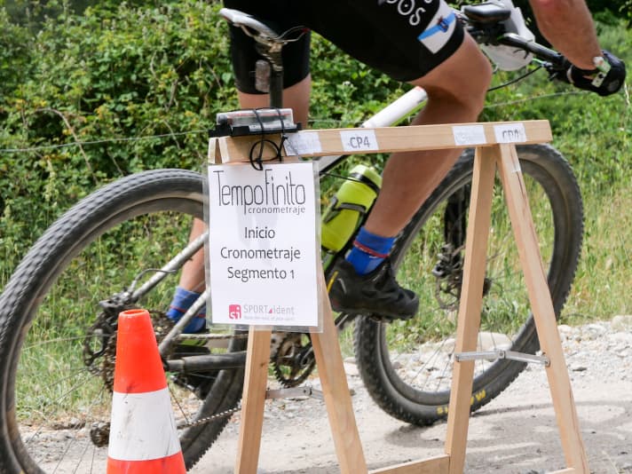   Timekeeping is triggered by a transponder that each participant wears on their wrist.