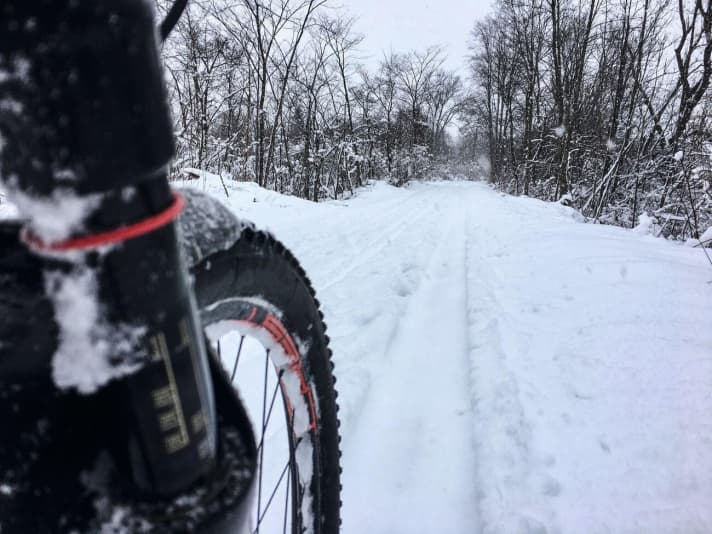   Keine Schonzeit auch bei Schmuddelwetter gab es für das Rocky Mountain Vertex.