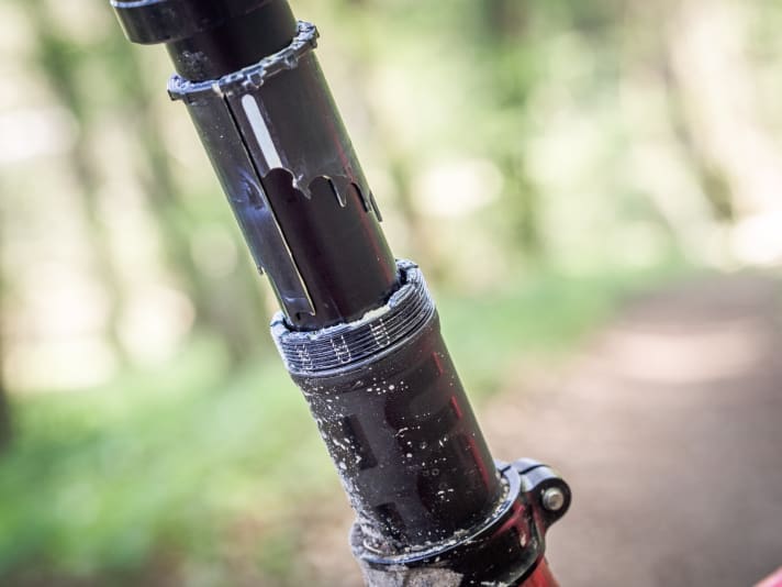 Die Anpassung des Hubs ist mit wenigen Handgriffen erledigt. Während der Tour bringt das Feature aber eigentlich keinen Nutzen.