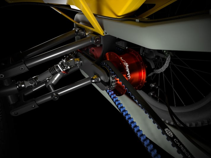   Riemenantrieb, vollgefederte Einzelradaufhängung, Kardanwellen: Noch existiert das 4Forest nur als digitaler Prototyp auf dem Bildschirm.