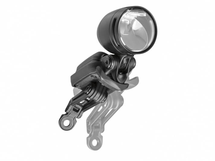 Busch + Müllers Leval E-Bike Beleuchtung bietet Kurvenlicht.