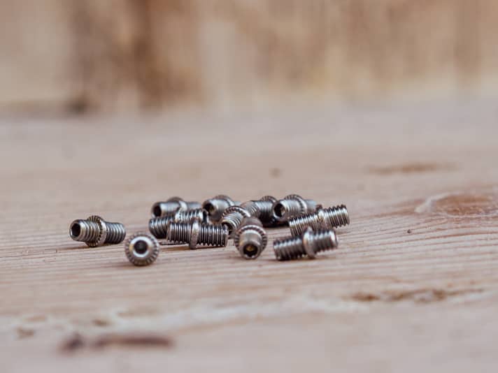 Clever: the two-sided switch pins can be mounted in the Magped pedal with a length of 9 mm or 11 mm