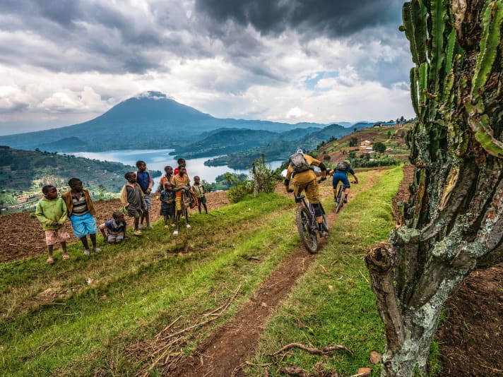  These villagers had never seen "mzungus" on their mountain paths before. 