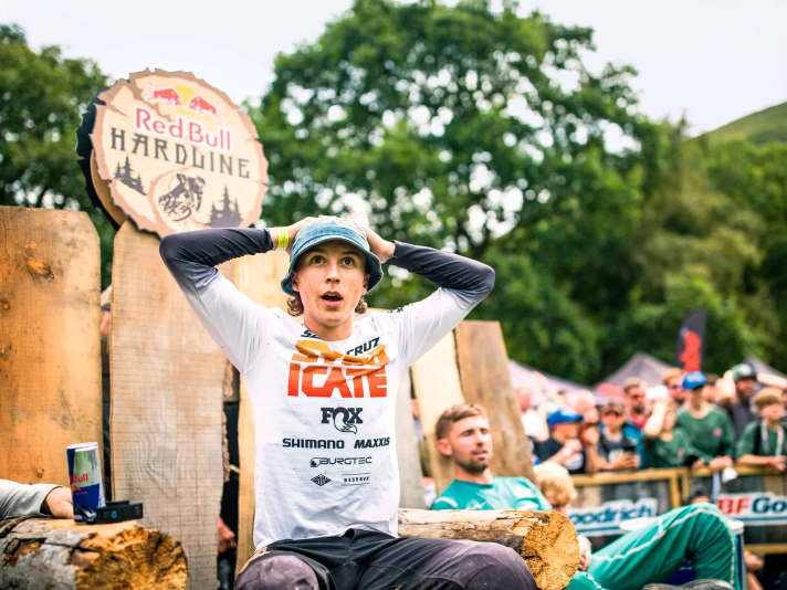 Can't believe his luck: Jackson Goldstone in the hotseat. Only 18 years old, Hardline for the first time and won straight away! 