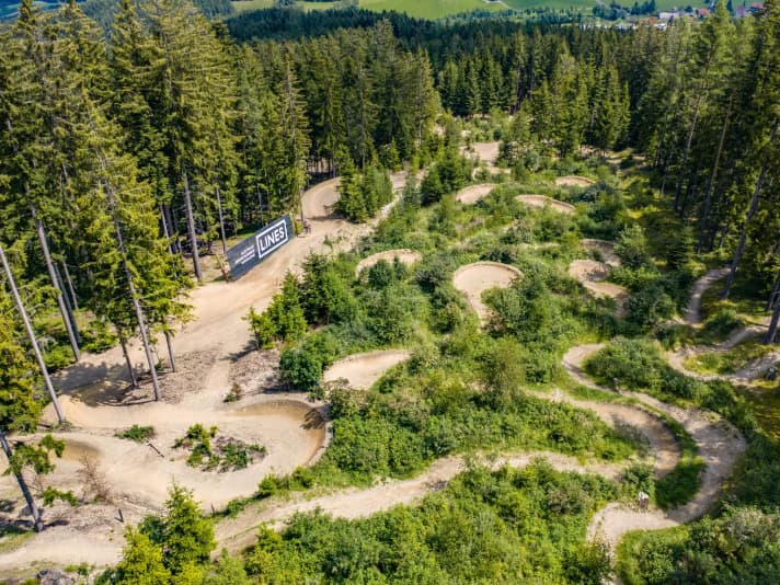 It's quite possible that you'll catch a curve allergy in the trail park on the Wechsel.