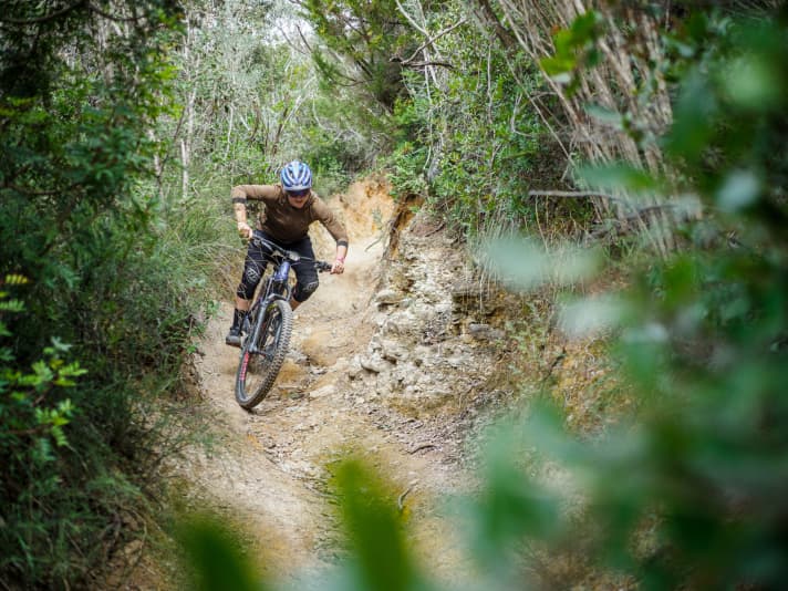Monte Massoncello: Matteo has immortalised himself with his flow trails on his local mountain just outside Piombino. 