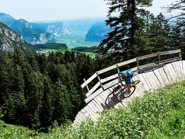Paganella Bike Park on Lake Molveno