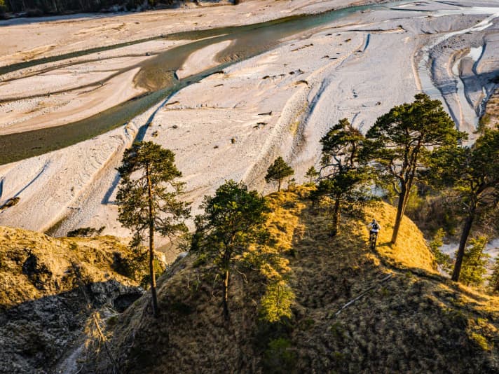 The river Isar runs through the Karwendel mountains