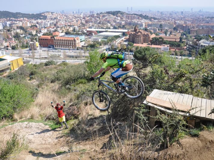 Freeride over Barcelona