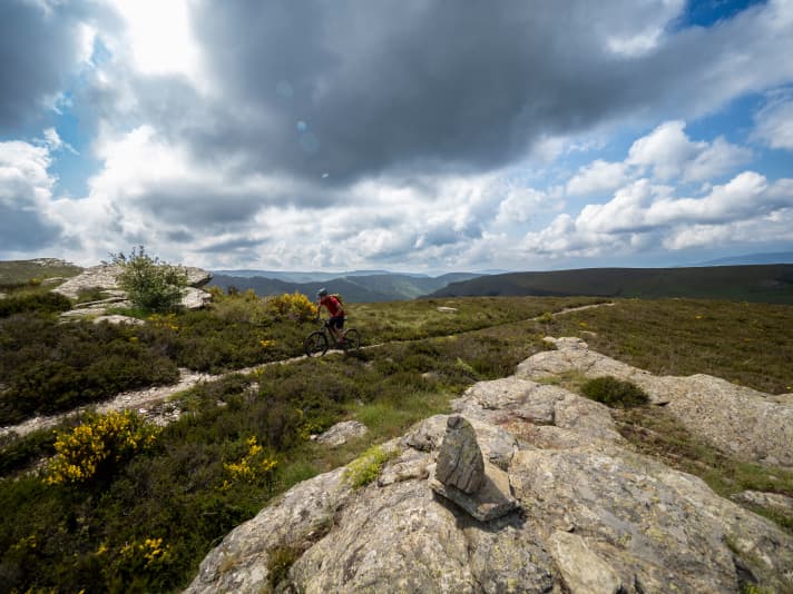 Only low mountain ranges, but quite tough in places!