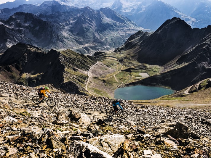 Europe's second largest mountain range is only 3404 metres high, but an exciting enduro area between France and Spain.