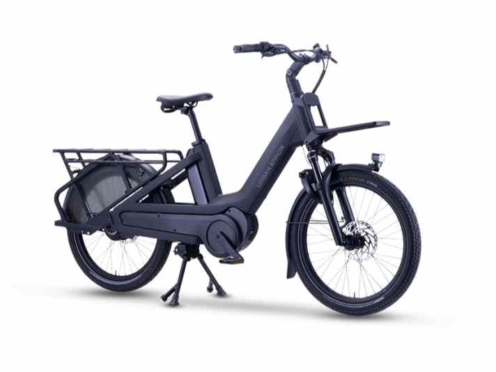 Das Breeze ist das erste Longtail in der Lastenradflotte von Urban Arrow. Es ist in schwarz und grün erhältlich. Preis: ab 5499 Euro