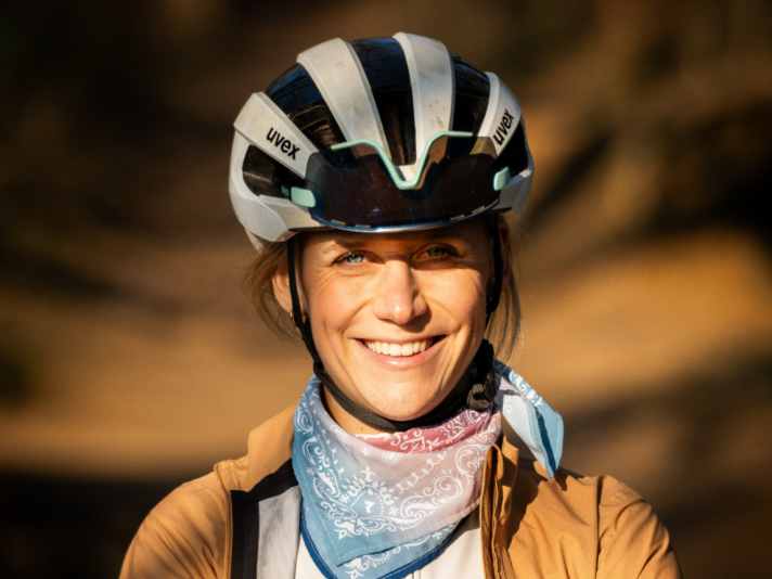 Wiebke Lühmann, Ultra-Cyclerin, ist zufrieden mit den Fidlock Halterungen