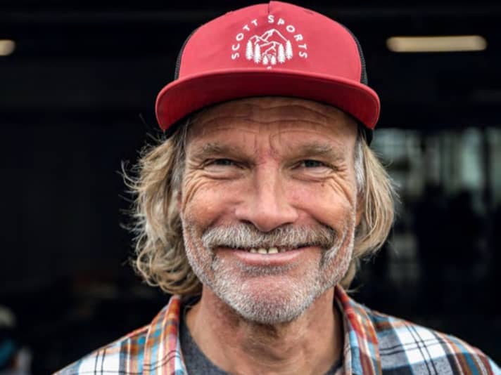 Holger Meyer, EMTB tester and initiator of the traditional lawnmower bike flea market in Munich