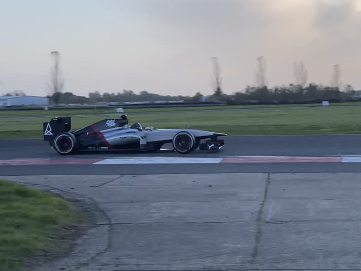 Petrol in his blood: Markus Flossmann with his latest hobby.
