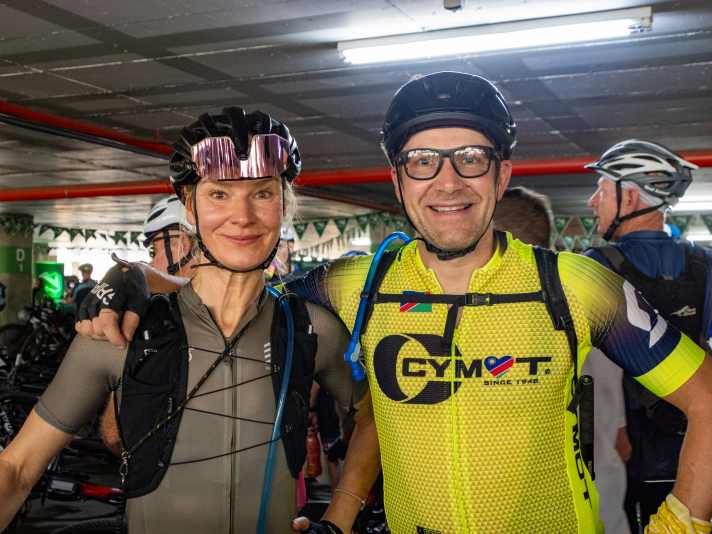 It only became clear later that Romy is not a mountain biker, but a triathlete.