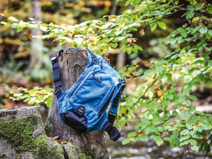 Rucksäcke am besten nur trocknen lassen, abbürsten und lüften