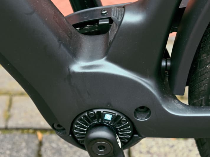 Inconspicuous but very efficient: the TQ motor. The lightweight motor ensures very natural pedalling and works very quietly.