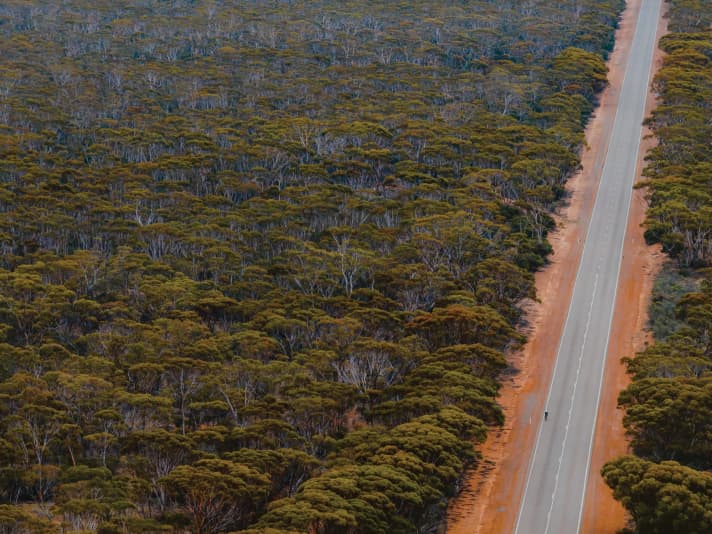 Impressive: We also travelled through the endless expanses of the Australian continent.