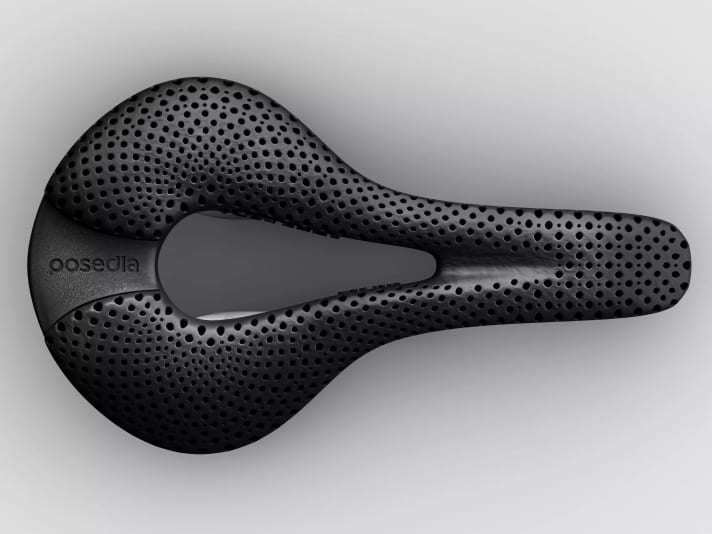 Der Joyseat Ultra wird aus einer verstärkten UD-Carbonfaserschale und -streben gefertigt.