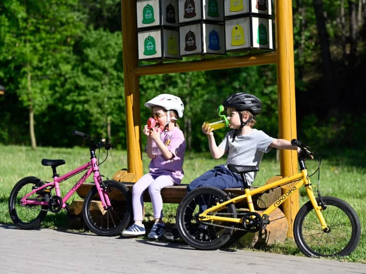 Die 16"-Modelle von roko.bike gehören zu den leichtesten Kinderfahrrädern der Welt.