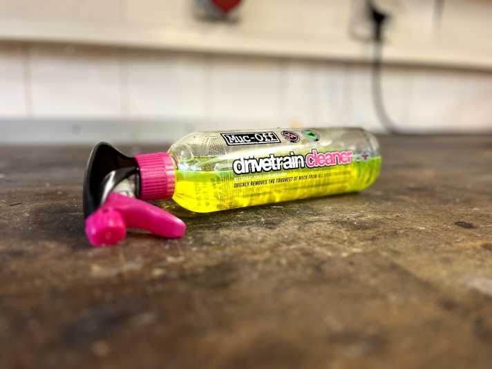 Muc-Off Drivetrain Cleaner.