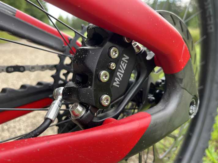 Bremsfallschirm: Die Maven von Rock Shox.