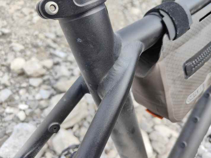 Anodised aluminium, beautiful welds: that's Liteville.