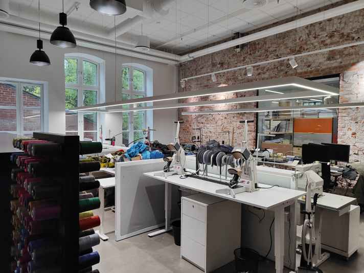 At Norrona's headquarters they design, repair and test - preferably in the forests of Oslo, which start behind the building.