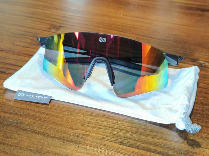 Rudy Project Astral X Black Matte Rahmen mit Gläsern in Multi Laser Red