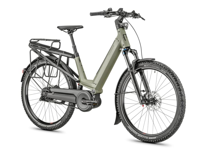 Maximum riding comfort: full suspension, lowerable seat post, ergonomic handlebars and adjustable stem on the Moustache J.all