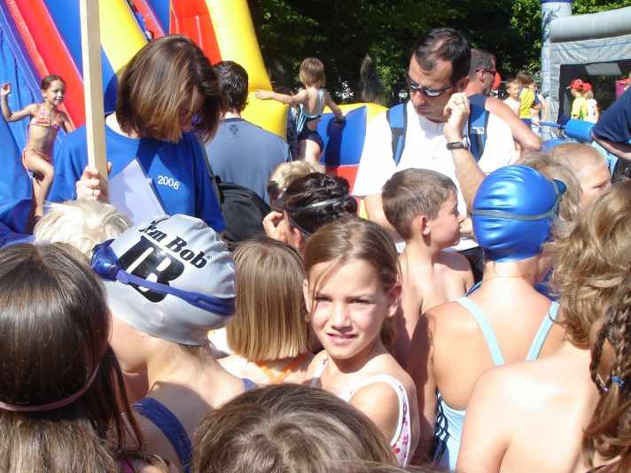 Nicole Koller at the Ironmal Kids. Just like her later team-mate Anne Terpstra, she had triathlon ambitions as a child.