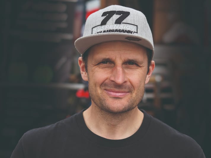 Downhill racer since 1993: Marcus Klausmann, 15-time German downhill champion and racing legend.