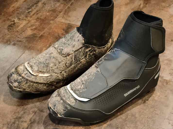 Before/after in one picture. Guess where the trousers reached!