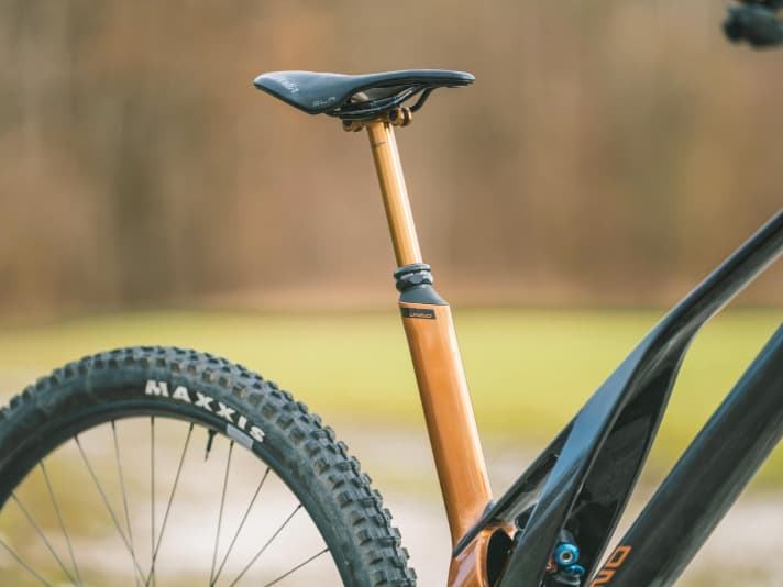 Integration first: Unno's new design language includes a high seat dome with integrated Vario seat post.