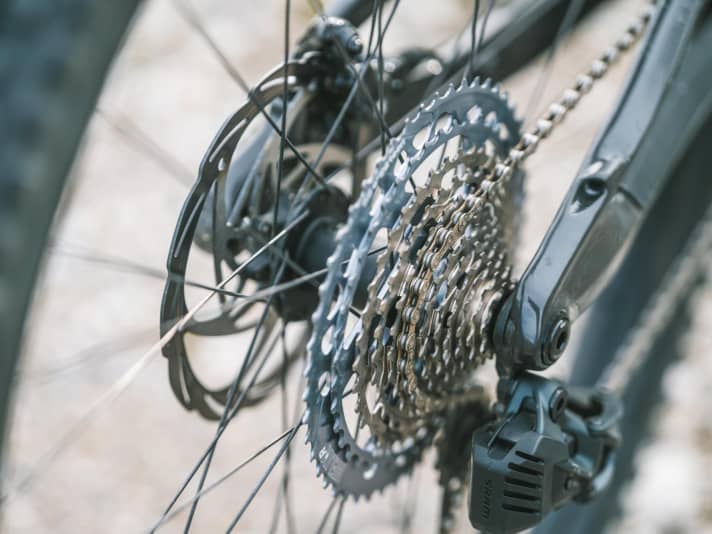 With 9-50 teeth, the E-Thirteen Helix Race cassette offers a gear range of 556 per cent.