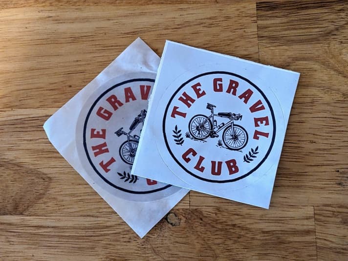 Stickers from the Gravel Club