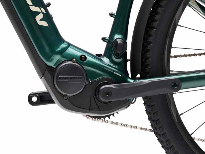 The Liv Lurra E+ 1 EX is fitted with the more powerful SyncDrive Pro2 motor and a larger battery.