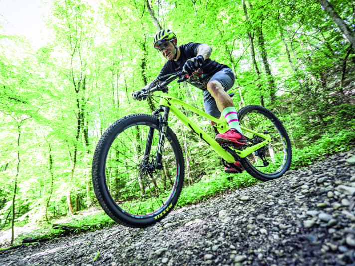 The Flex Ultimate wheels were convincing in the ride test. However, the flex effect is most noticeable on bikes with little suspension travel.