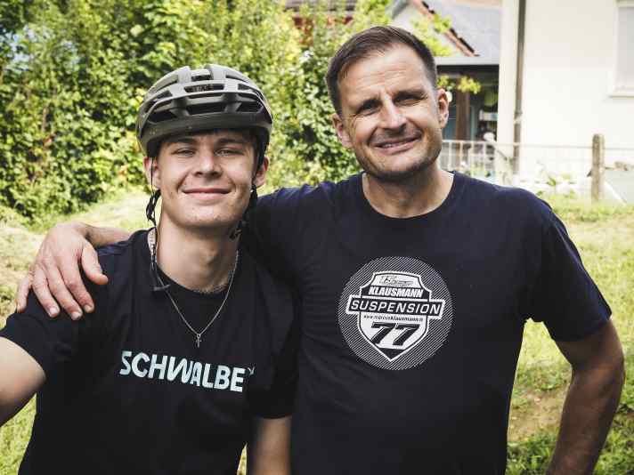 Fast duo: son Levin and father Marcus.