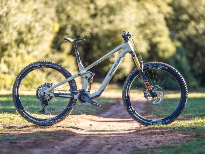 Slim and modern: Light e-MTB Simplon Rapcon Pmax TQ, 150 mm, 18 kg, 11,379 euros.