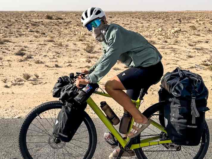 "I'll be travelling by bike for a good year. Two things are important: How do I stow my luggage on the bike? And how can I travel as comfortably as possible?"