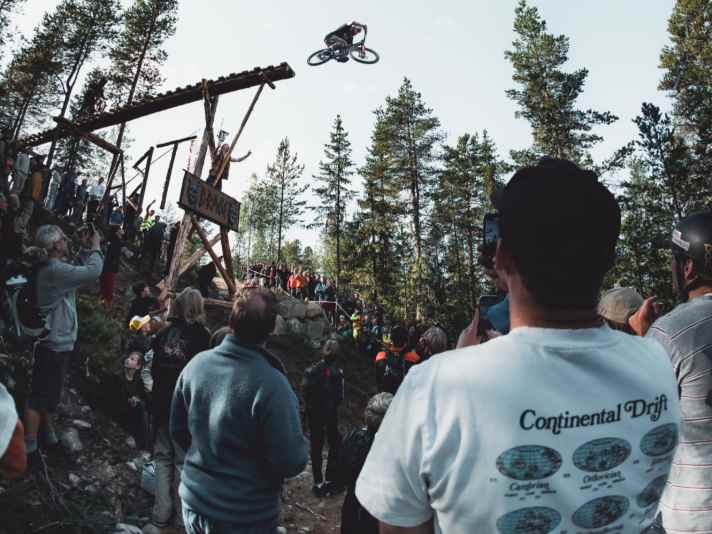 Too high? No such thing. Brage Vestavik at the 10 metre drop in Norway-