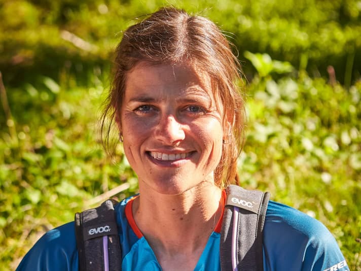 Steffi Marth, racer and FREERIDE guest tester (height: 1.72 m)