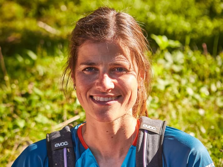 Steffi Marth, racer and guest tester (height 173 cm)