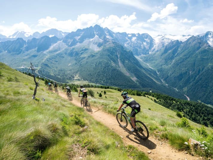 The legs are happy about every metre downhill on this stage.