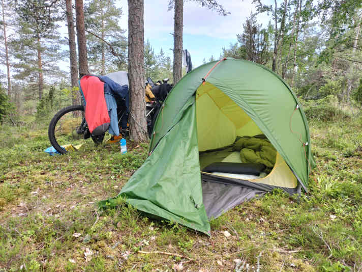 Even on boreal nights, the Nemo sleeping set provided good warmth. Only the upper body can get a bit chilly in extreme cases.