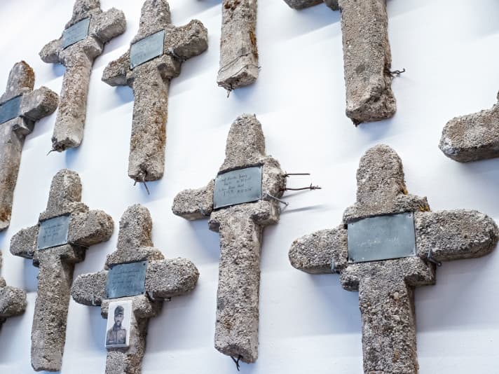 More than 300,000 people lost their lives in the battles along the Isonzo Line during the First World War.