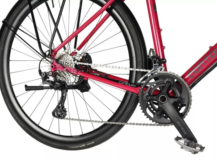 Mit den 22 Gängen der Shimano GRX erklimmen Sportliche fast jede Straßensteigung.