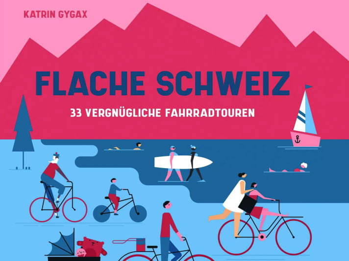Cover excerpt of the cycling book "Flat Switzerland"